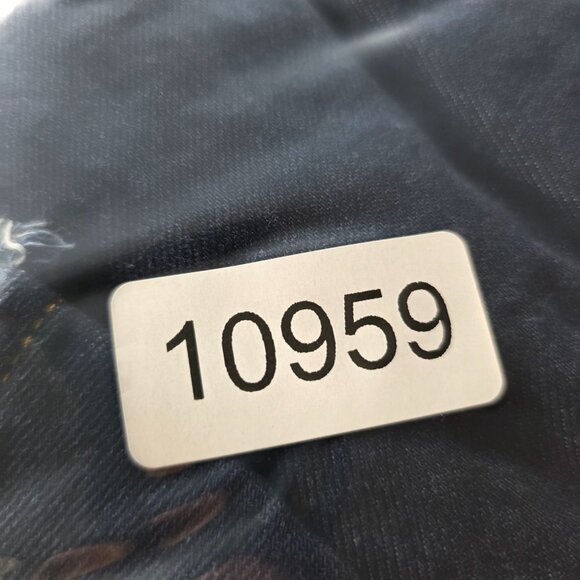 Womens Tommy Bahama Blue Denim Peplum Jacket Flared Sleeves & Frayed Hem Size S - Picture 6 of 6